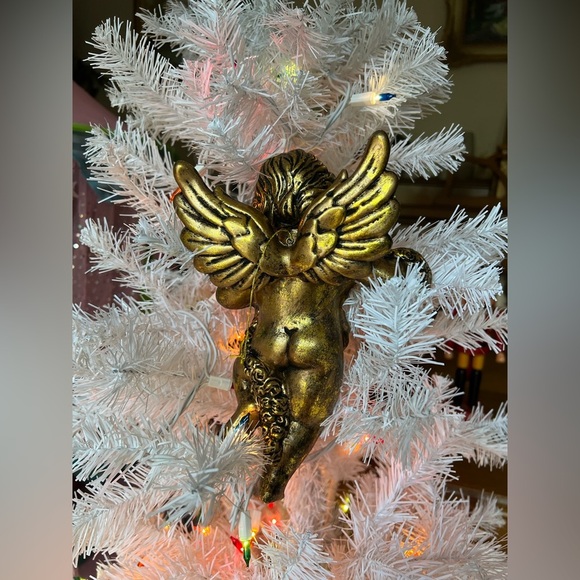 ❤️Rare Vintage 1970's Gold Angel
Cherub 10" Christmas Ornament‼️FINAL SALE - Picture 7 of 7